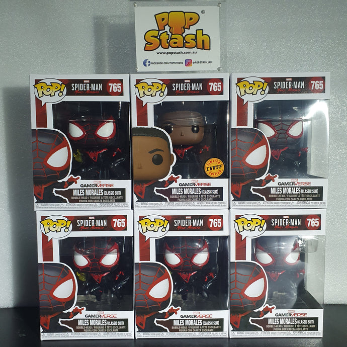Spider-Man: Miles Morales - Spider-Man Pop! Vinyl Figure (Chase Box Bundle) - Pop Stash