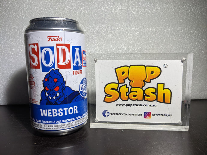 Masters of the Universe - Webstor Vinyl SODA Figure in Collector Can (Factory Sealed) - Pop Stash