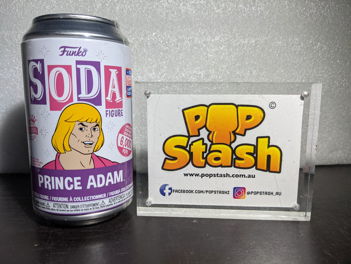 Masters of the Universe - Prince Adam Vinyl SODA Figure in Collector Can (Factory Sealed) - Pop Stash