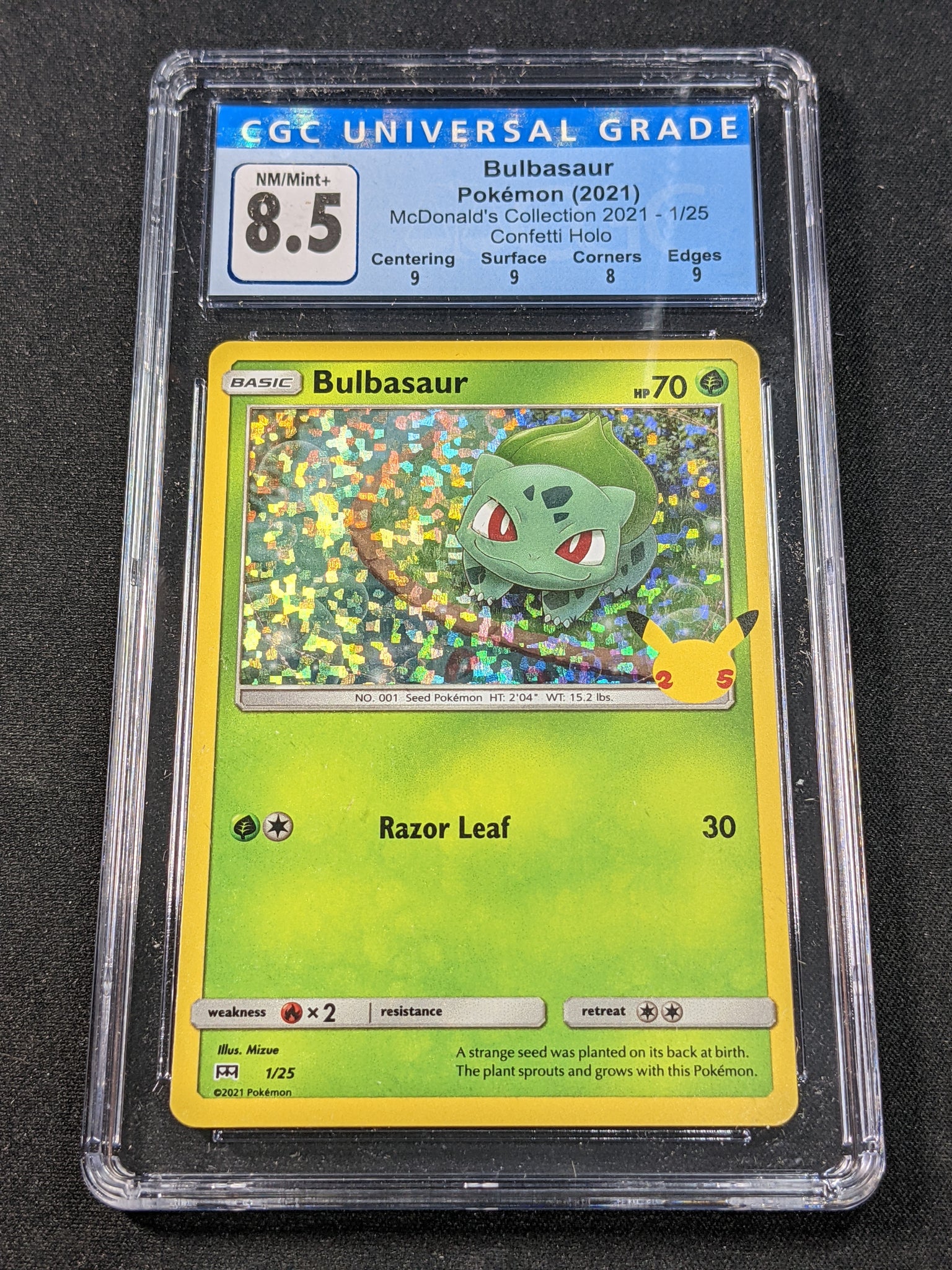 2021 Pokémon Bulbasaur Promo Holographic Card